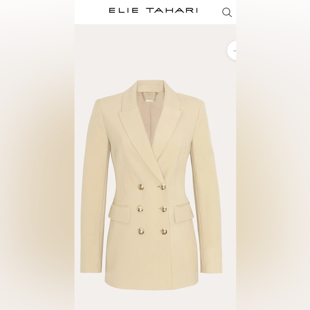 Elie Tahari Women's Cream Blazer, Size 12, NWT